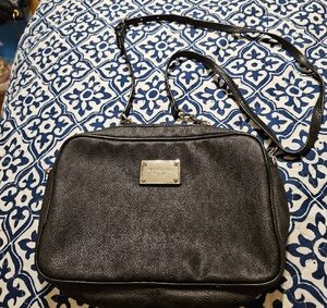 Michel Kors Black Leather Crossbody Bag